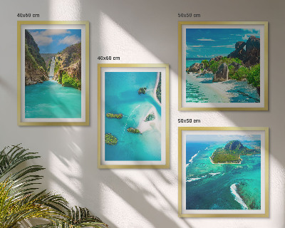 Galleria a parete isole tropicali turchesi