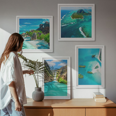 Galleria a parete isole tropicali turchesi
