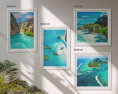 Galleria a parete isole tropicali turchesi