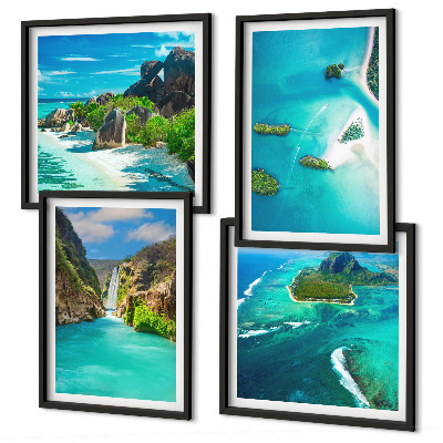 Galleria a parete isole tropicali turchesi