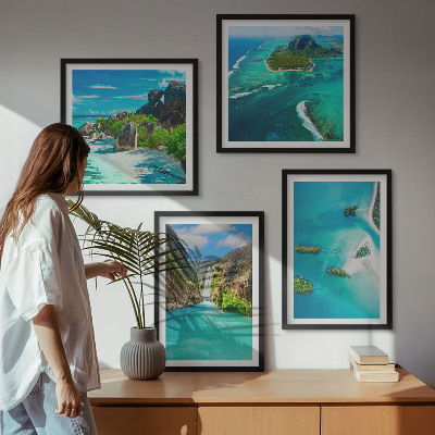 Galleria a parete isole tropicali turchesi