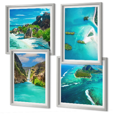 Galleria a parete isole tropicali turchesi