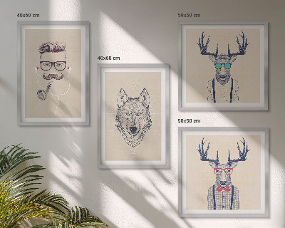 Galleria a parete Ritratti di animali eleganti
