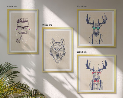 Galleria a parete Ritratti di animali eleganti