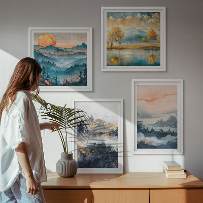 Galleria a parete Astrazioni dipinte della natura