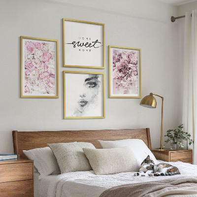 Galleria a parete Ritratto di donna con peonie per la casa