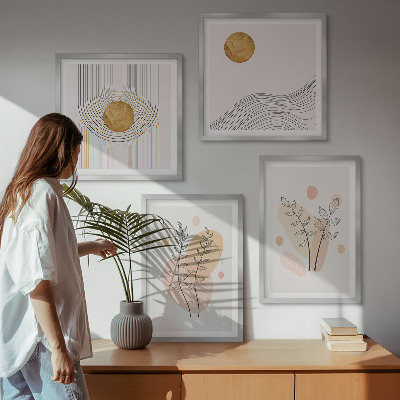 Galleria a parete Disegni minimalisti di piante