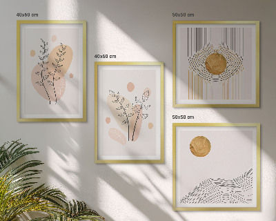Galleria a parete Disegni minimalisti di piante