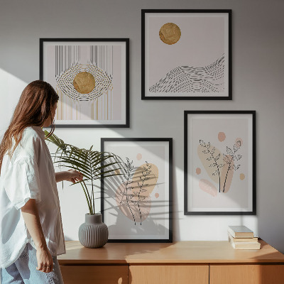 Galleria a parete Disegni minimalisti di piante