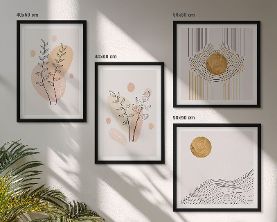 Galleria a parete Disegni minimalisti di piante