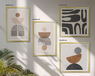 Galleria a parete Design bohémien astratto