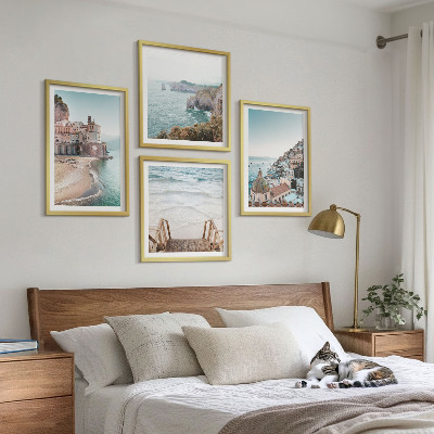Galleria a parete Panorami estivi di spiagge dai colori pastello