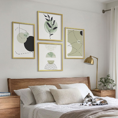 Polittico con cornice Forme astratte e colori
