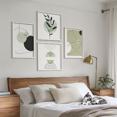 Polittico con cornice Forme astratte e colori