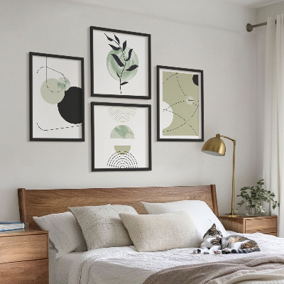 Polittico con cornice Forme astratte e colori