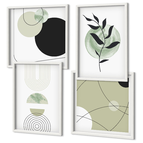 Galleria a parete Motivi vegetali astratti
