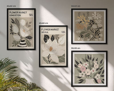 Galleria a parete Fiori retrò provenienti da città di tutto il mondo