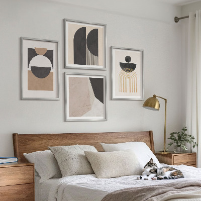 Galleria a parete Forme astratte beige marrone