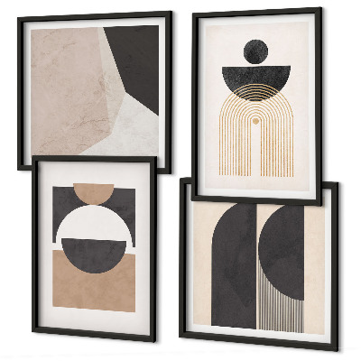Galleria a parete Forme astratte beige marrone