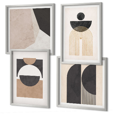 Galleria a parete Forme astratte beige marrone