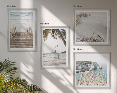 Galleria a parete Scale sulla spiaggia altalena mare