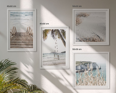 Galleria a parete Scale sulla spiaggia altalena mare
