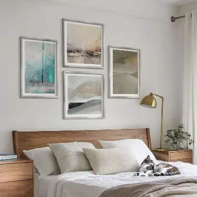 Decorazioni astratte dipinte galleria a parete