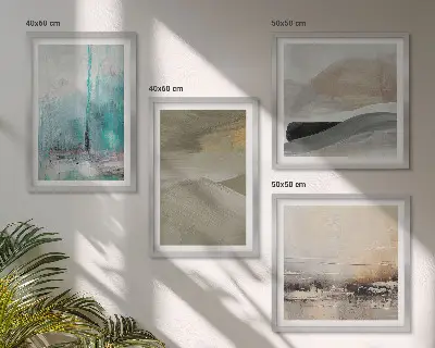 Decorazioni astratte dipinte galleria a parete