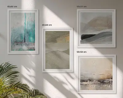 Decorazioni astratte dipinte galleria a parete