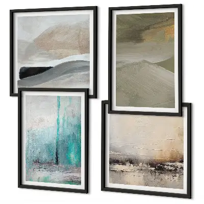 Decorazioni astratte dipinte galleria a parete