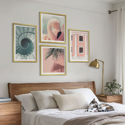Polittico con cornice Architettura con motivi pastello