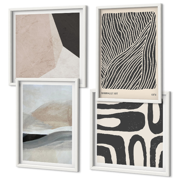 Galleria a parete Motivi decorativi astratti in stile boho
