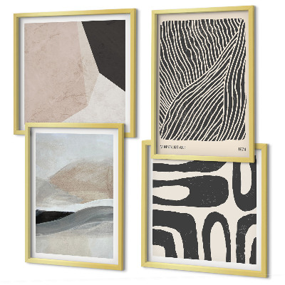 Galleria a parete Motivi decorativi astratti in stile boho