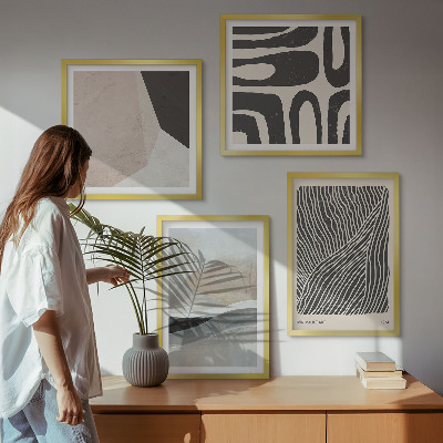 Galleria a parete Motivi decorativi astratti in stile boho