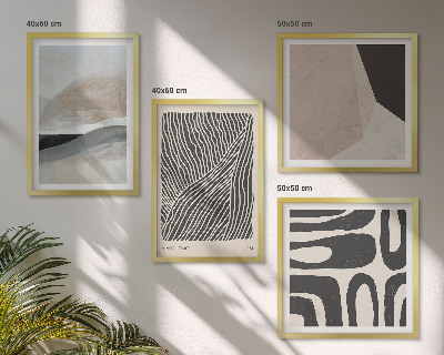 Galleria a parete Motivi decorativi astratti in stile boho