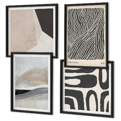 Galleria a parete Motivi decorativi astratti in stile boho