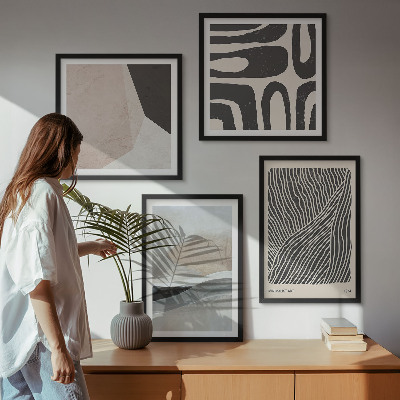 Galleria a parete Motivi decorativi astratti in stile boho
