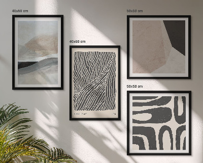 Galleria a parete Motivi decorativi astratti in stile boho