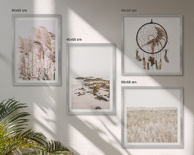 Galleria a parete Prati, spiaggia, stile boho