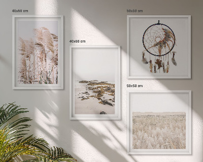 Galleria a parete Prati, spiaggia, stile boho