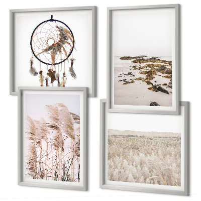 Galleria a parete Prati, spiaggia, stile boho