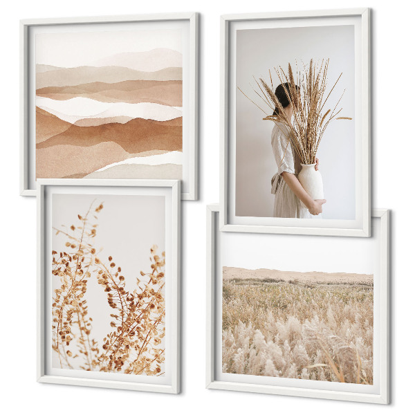Galleria a parete Motivi vegetali in stile boho