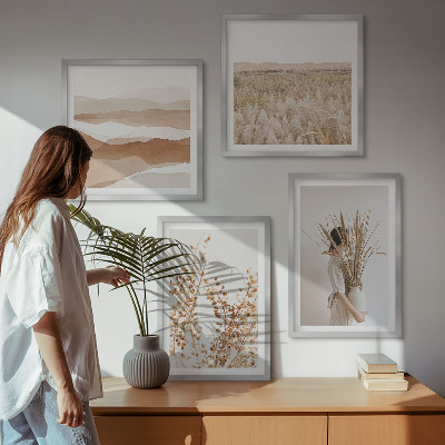 Galleria a parete Motivi vegetali in stile boho