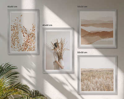 Galleria a parete Motivi vegetali in stile boho