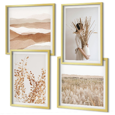 Galleria a parete Motivi vegetali in stile boho