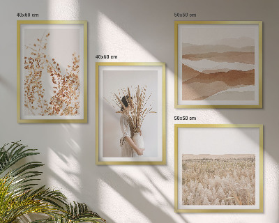 Galleria a parete Motivi vegetali in stile boho