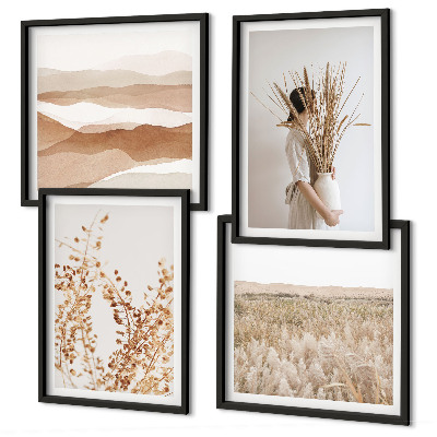 Galleria a parete Motivi vegetali in stile boho