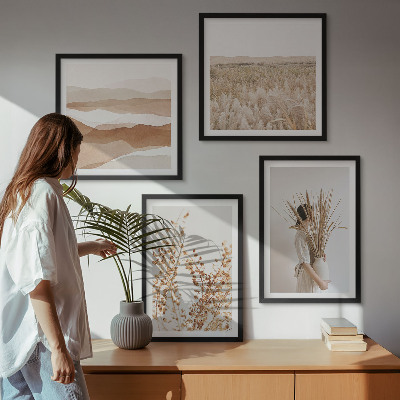 Galleria a parete Motivi vegetali in stile boho