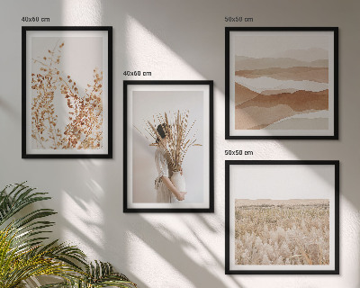 Galleria a parete Motivi vegetali in stile boho