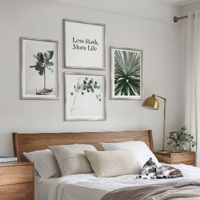 Polittico con cornice Piante verdi minimalismo